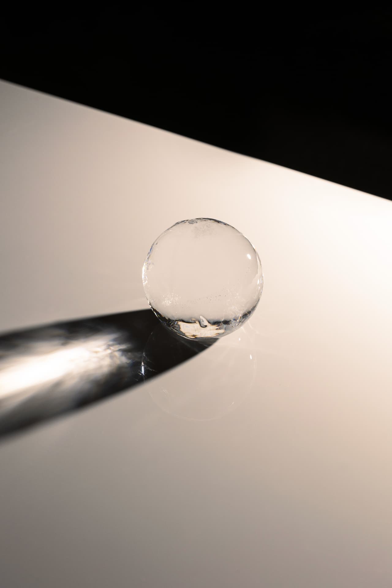 Clear handcrafted Signature ice sphere